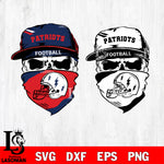 New England Patriots Skull svg,eps,dxf,png file , digital download