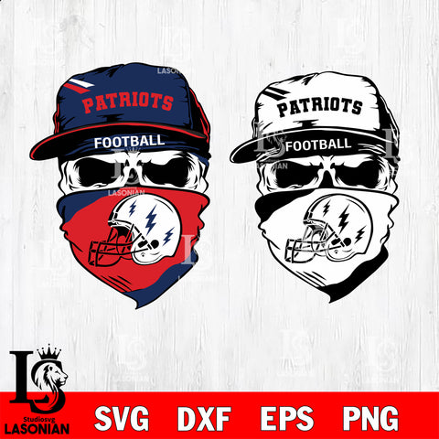 New England Patriots Skull svg,eps,dxf,png file , digital download