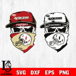 San Francisco 49ers Skull svg,eps,dxf,png file , digital download