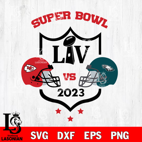 Philadelphia Eagles vs Kansas City Chiefs SVG, Super bowl  svg eps dxf png file