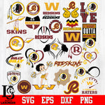 Washington Football Team Bundle, bundle Nfl, Bundle sport Digital Cut Files Svg Dxf Eps Png file