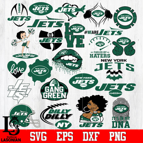 New York Jets Bundle, bundle Nfl, Bundle sport Digital Cut Files Svg Dxf Eps Png file