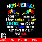 NON-VERBAL Svg Dxf Eps Png file