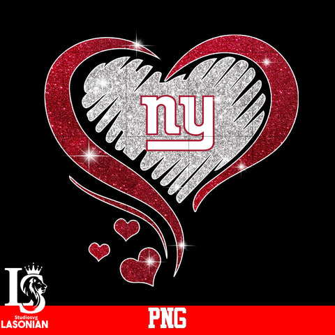 New York Giants heart PNG file