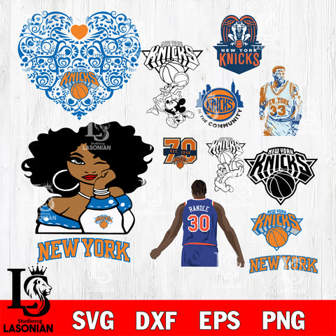 bundle New York Knicks svg eps dxf png file