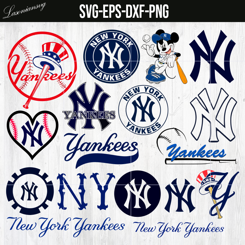 bundle New York Yankees svg, png, dxf, eps, ai