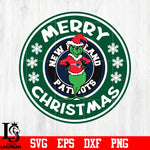 New England Patriots, Grinch merry christmas svg eps dxf png file
