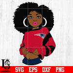 New England Patriots Girl Svg Dxf Eps Png file