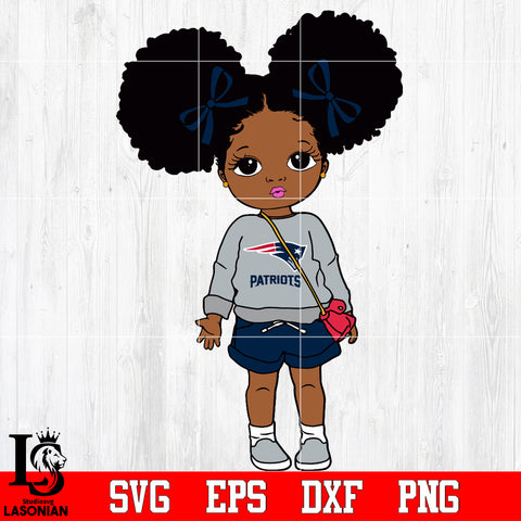 New England Patriots Littel Girl NFL Svg Dxf Eps Png file