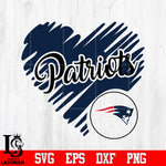 New England Patriots Logo,New England Patriots Heart NFL Svg Dxf Eps Png file