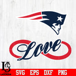 New England Patriots Love Svg Dxf Eps Png file