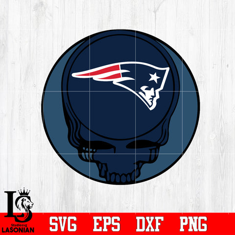 New England Patriots Skull Ball Svg Dxf Eps Png file Svg Dxf Eps Png file