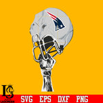 New England Patriots hand helmet svg eps dxf png file