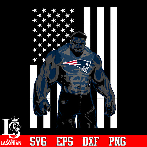 New England Patriots hulk flag svg eps dxf png file