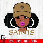 New Orleans Saints Girl svg eps dxf png file