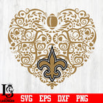 New Orleans Saints Heart svg eps dxf png file