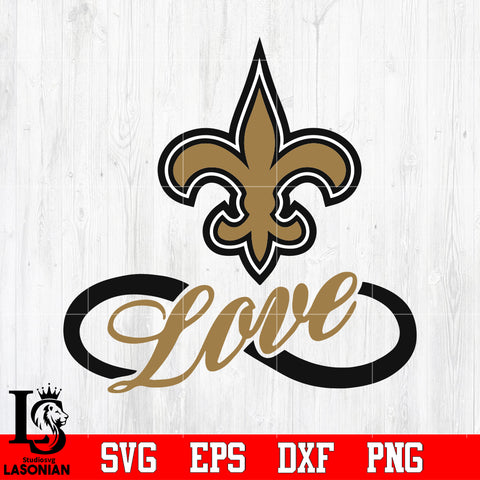 New Orleans Saints Love Svg Dxf Eps Png file