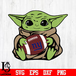 New York Giants Baby Yoda, Baby Yoda svg eps dxf png file