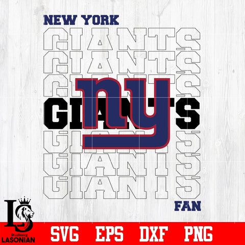 New York Giants Fan svg eps dxf png file