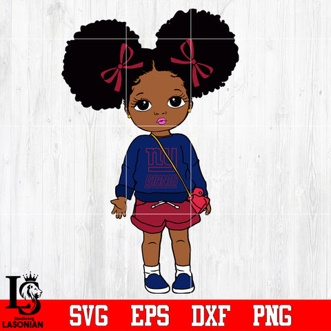 New York Giants Littel Girl NFL Svg Dxf Eps Png file