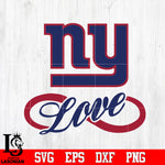 New York Giants Love Svg Dxf Eps Png file