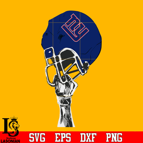 New York Giants hand helmet svg eps dxf png file