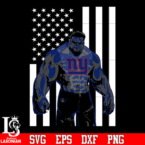 New York Giants hulk flag svg eps dxf png file