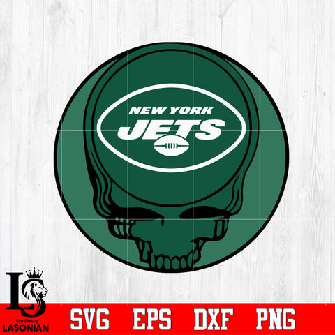 New York Jets Skull Ball Svg Dxf Eps Png file Svg Dxf Eps Png file