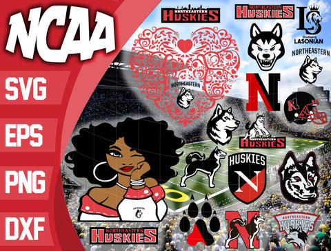 Northeastern Huskies svg,bundle Northeastern Huskies svg eps dxf png file, bundle ncaa svg, ncaa svg