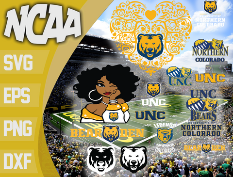 Northern Colorado Bears svg eps dxf png file, bundle ncaa svg, ncaa svg