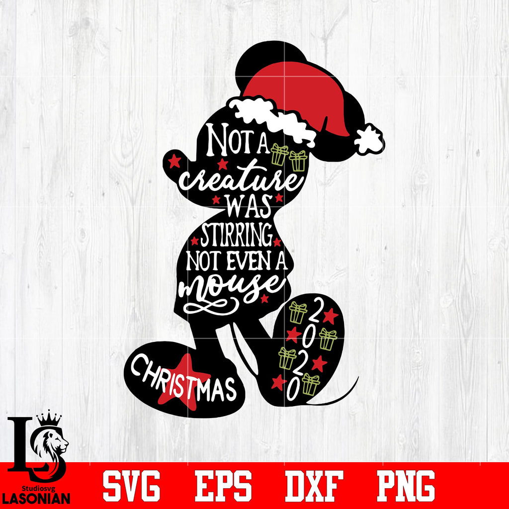 Not a creature was stirring, Inspired by Mickey Mouse svg  display picture 3