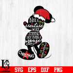 Not a creature was stirring, Inspired by Mickey Mouse svg Disney Shirt, Disney, Mickey Santa svg eps dxf png file