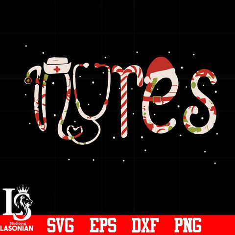 Nurse Christmas svg, png, dxf, eps digital file
