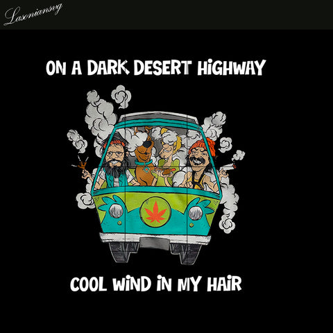On A Dark Desert Highway Cool Wind In My Hair PNG file