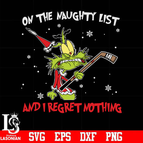 One the naughty list and i regret nothing, christmas svg, png, dxf, eps digital file