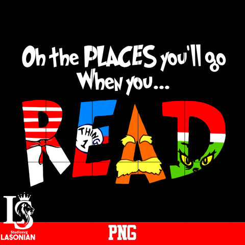 On the Places You'll Go Read PNG file