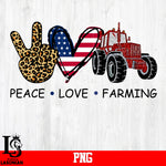 PEACE & LOVE & FARMING PNG FILE