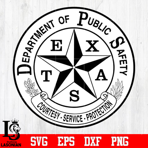 Los fresnos police department svg dxf eps png file