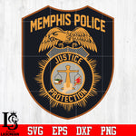 Police memphis Justice Porotection Badge svg eps png dxf file