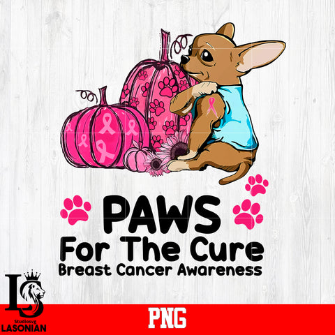 Paws For The Cure Breast Cancer Awareness PNG file