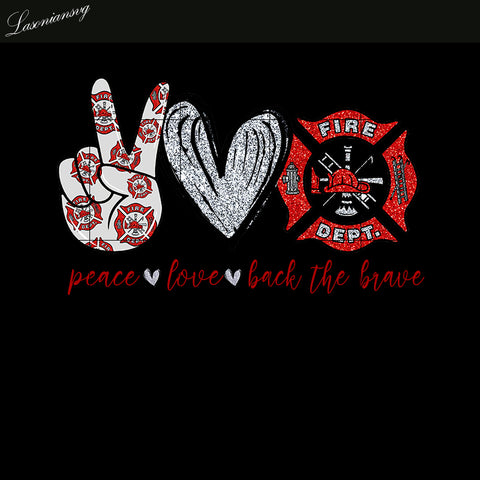 Peace Love Back The Brave PNG file