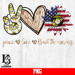 Peace Love Back The Marines PNG file