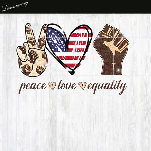 Peace Love Equality PNG file