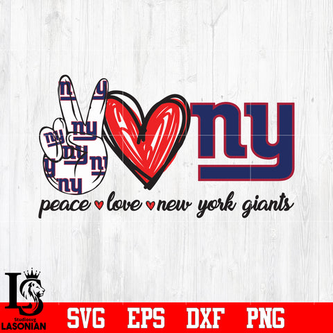 Peace Love New York Giants svg eps dxf png file