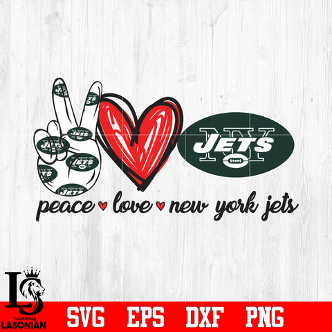 Peace Love New York Jets svg eps dxf png file