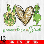 Peace love Grinch svg, png, dxf, eps digital file
