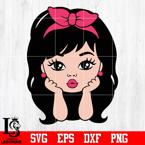Peekaboo Girl , Princess, Caucasian American, Cute Girl Svg dxf eps png file