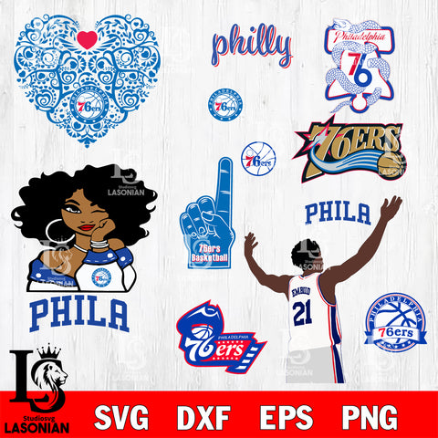 bundle Philadelphia 76ers svg eps dxf png file