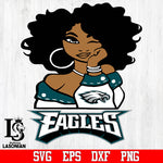 Philadelphia Eagles Girl svg,eps,dxf,png file