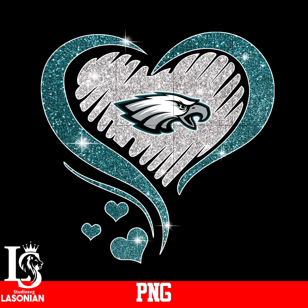 Eagles Heart SVG, Philadelphia Eagles Heart SVG